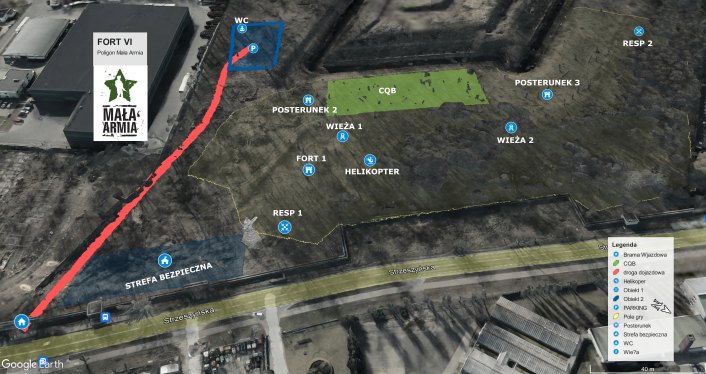 Mapa poligonu Mała Armia